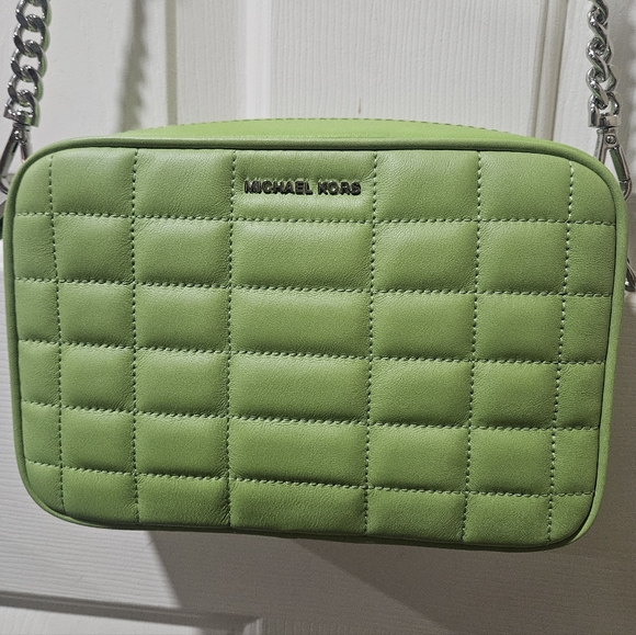 Michael Kors Handbags - Michael Kors Quilted Crossbody Camera Bag **PEAR**